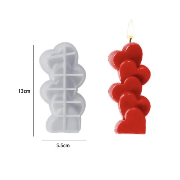 قالب قلب چهارتایی