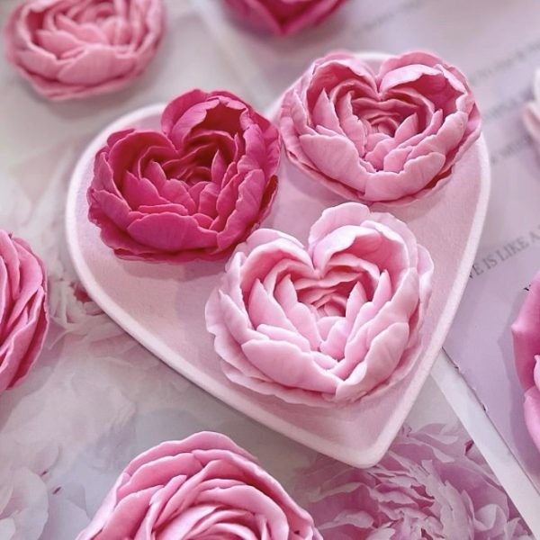 قالب سیلیکونی رز قلبی