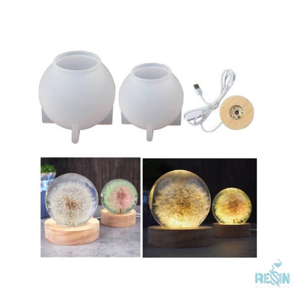 قالب سیلیکونی گوی بزرگ به همراه پایه چو