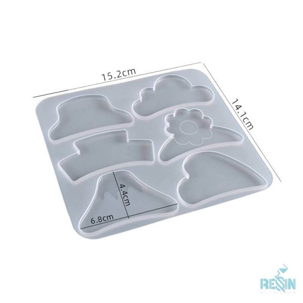 قالب سیلیکونی کلیپس رزینی