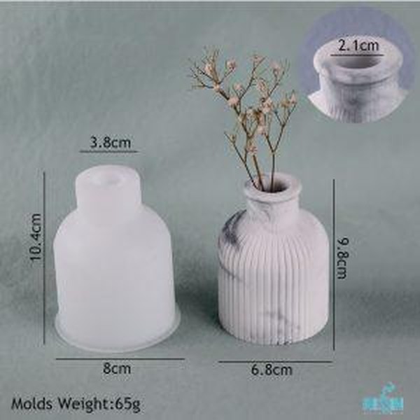 قالب سیلیکونی گلدان_شیاردار