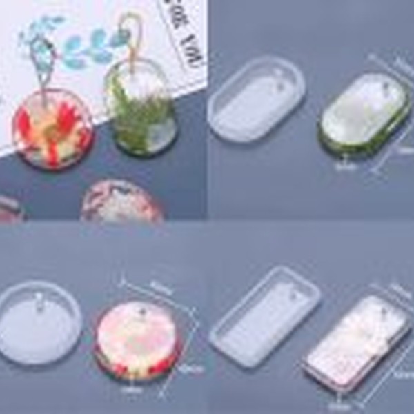 قالب سیلیکونی رزین چوب در سه مدل گرد ، ب