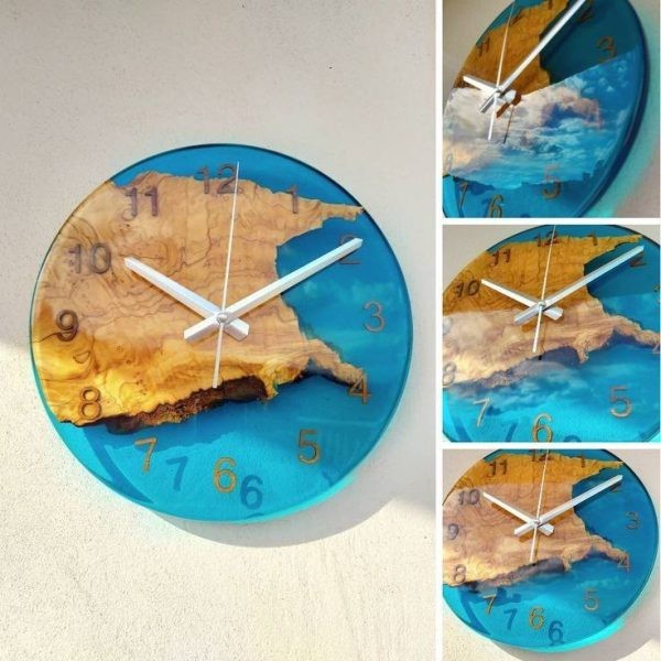 قالب ساعت با اعداد