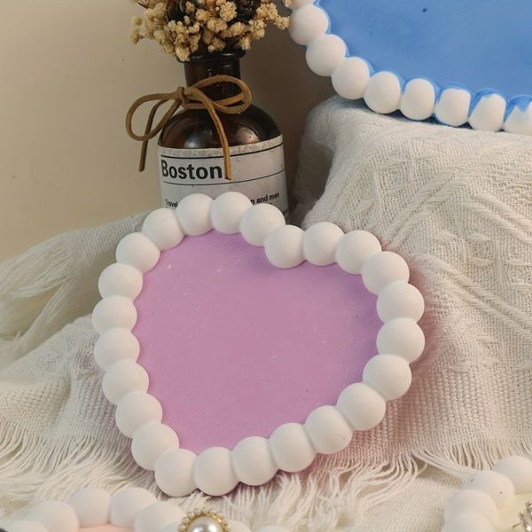 قالب سیلیکونی قلب مرواریدی