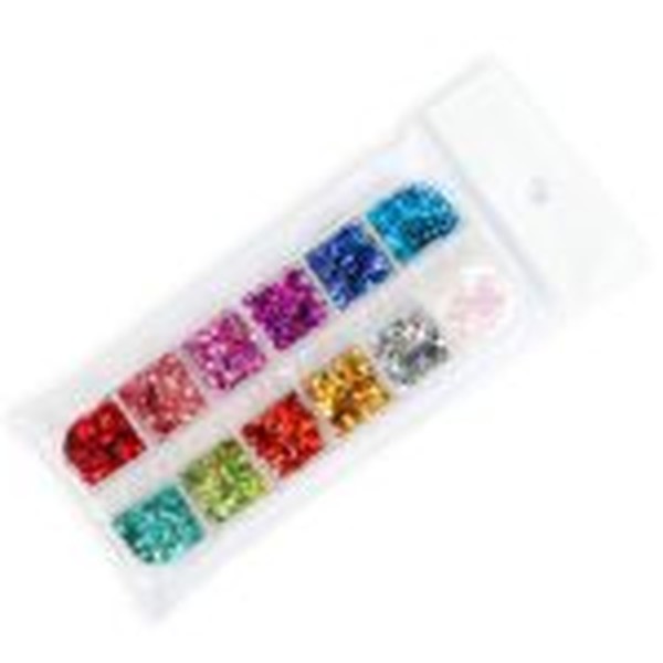 پک کامل 12 رنگی گلیتر هفت رنگ نور ستاره