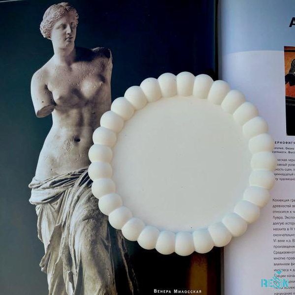 قالب بشقاب مرواریدی