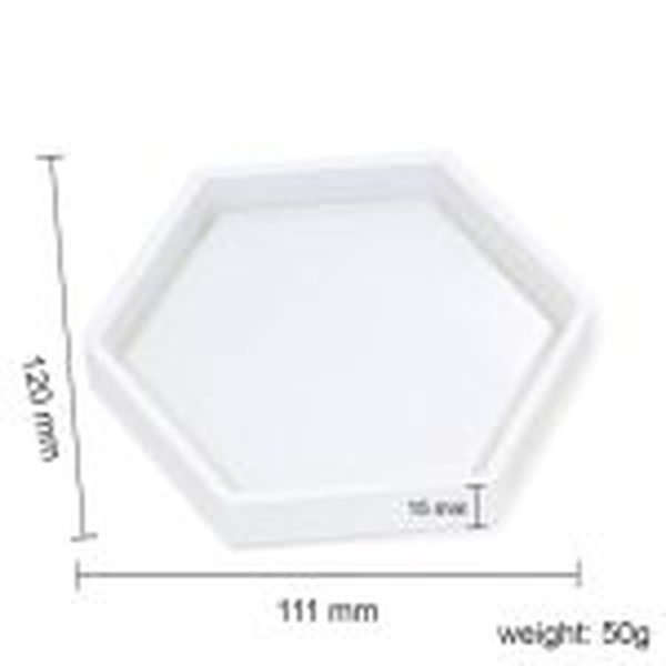 قالب شش ضلعی لبه دار مناسب رزین و بتن