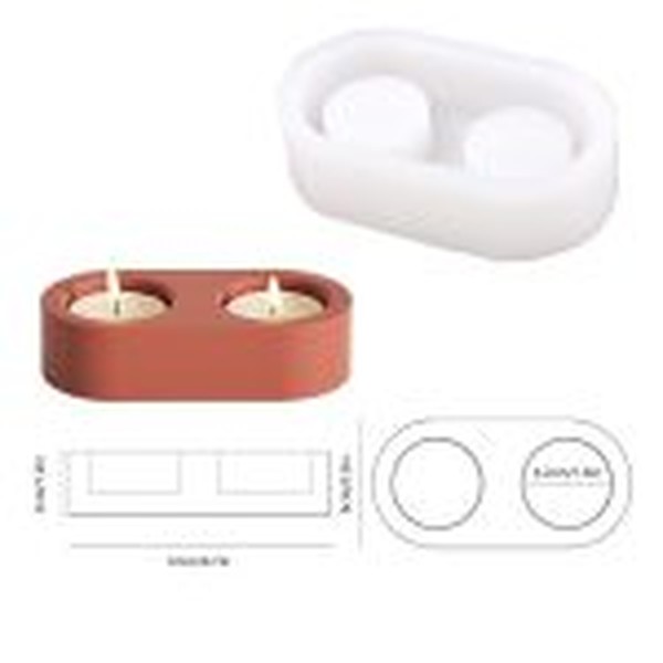 قالب جاشمعی دوقلو