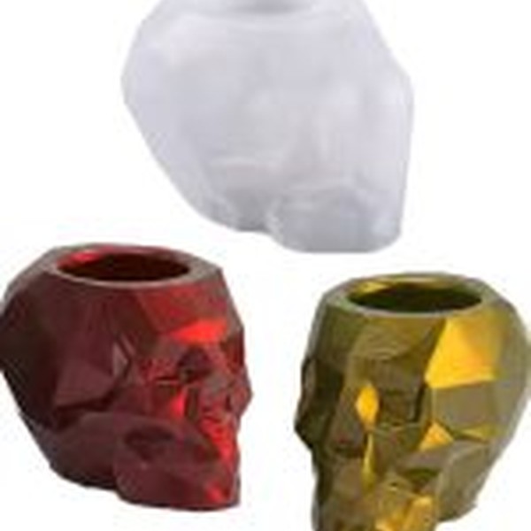 قالب جامدادی و گلدان جمجمه طرح اوریگام