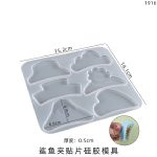 قالب سیلیکونی کلیپس رزینی