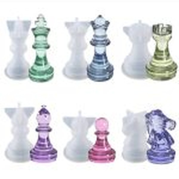 قالب سیلیکونی مهره سه بعدی شطرنج