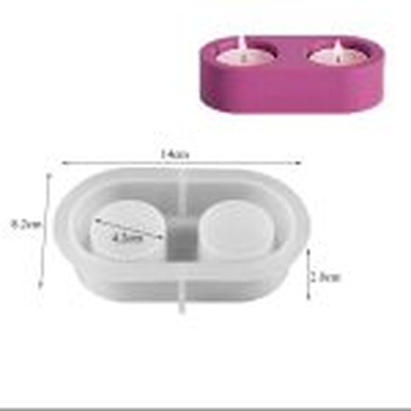 قالب جاشمعی دوقلو