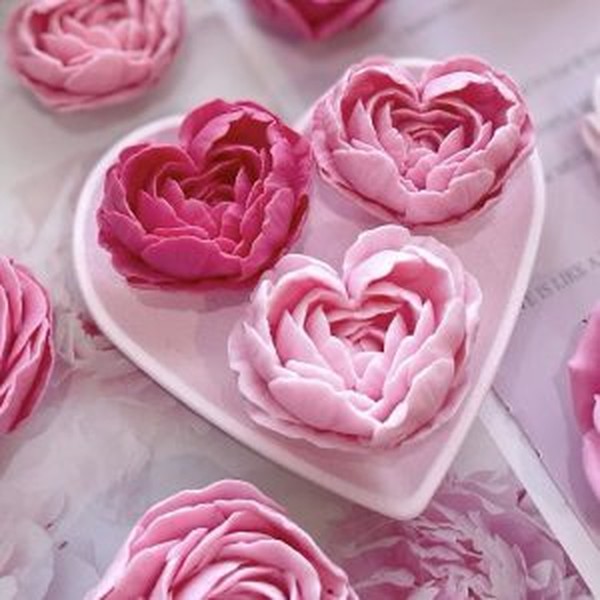 قالب سیلیکونی رز قلبی