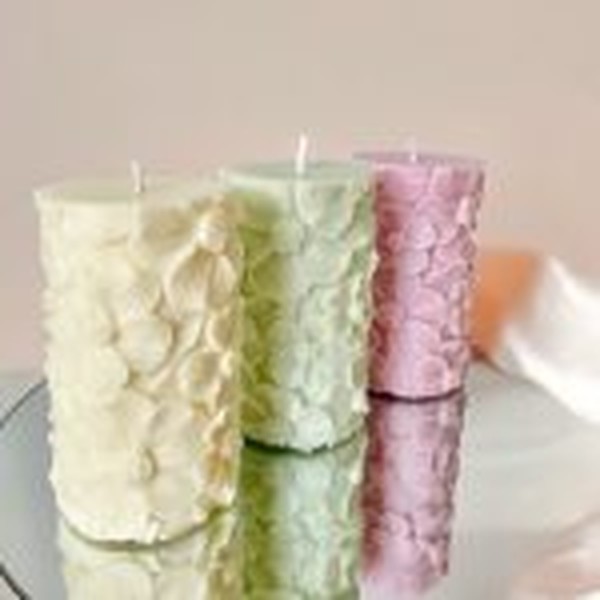 جاشمعی استوانه ای گل