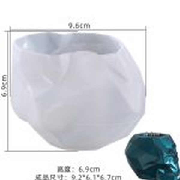 قالب جامدادی و گلدان جمجمه طرح اوریگام