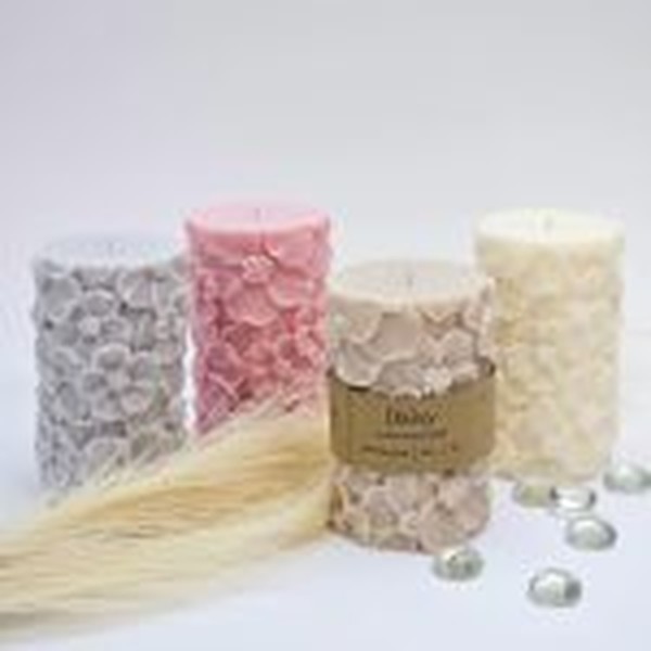 جاشمعی استوانه ای گل