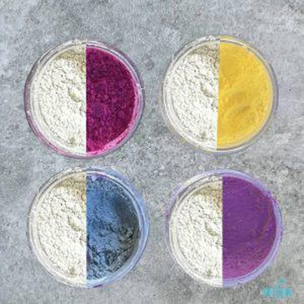 رنگ پودری صدفی کروم شب رنگ فلزی