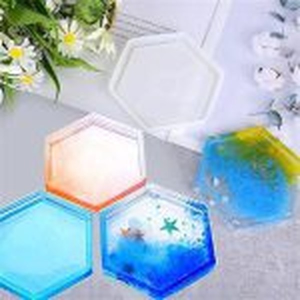 قالب شش ضلعی لبه دار مناسب رزین و بتن