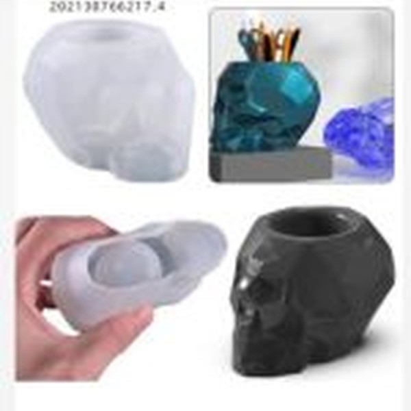 قالب جامدادی و گلدان جمجمه طرح اوریگام