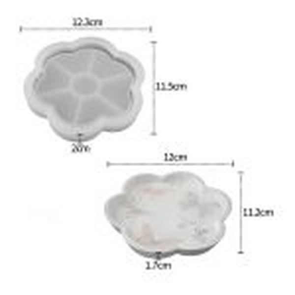 قالب گل لبه دار