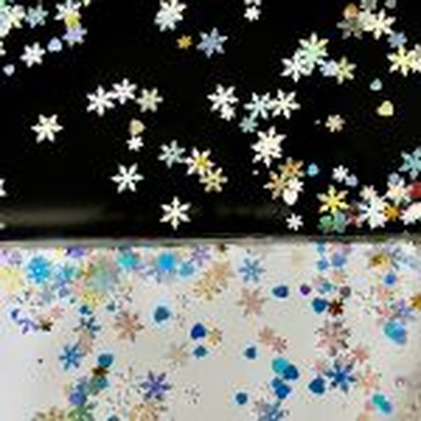 گلیتر برف و قلب