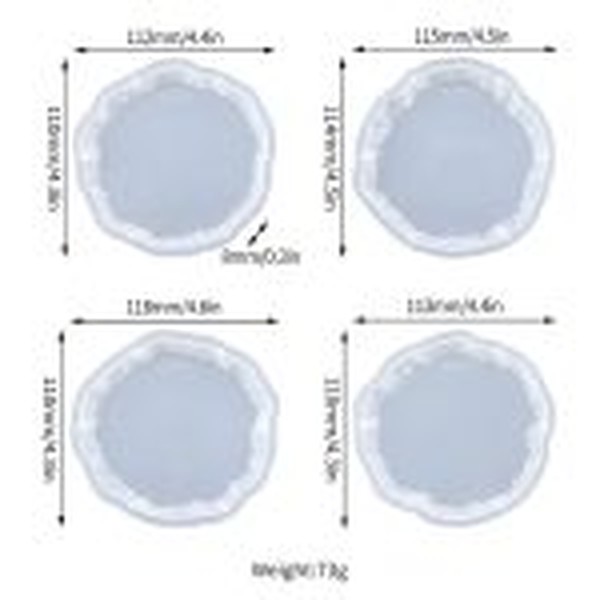 قالب زیرلیوانی عقیق