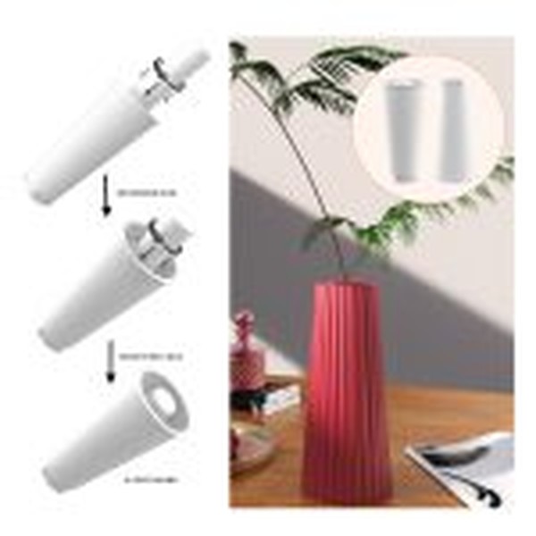 قالب شمع و گلدان شیاردار