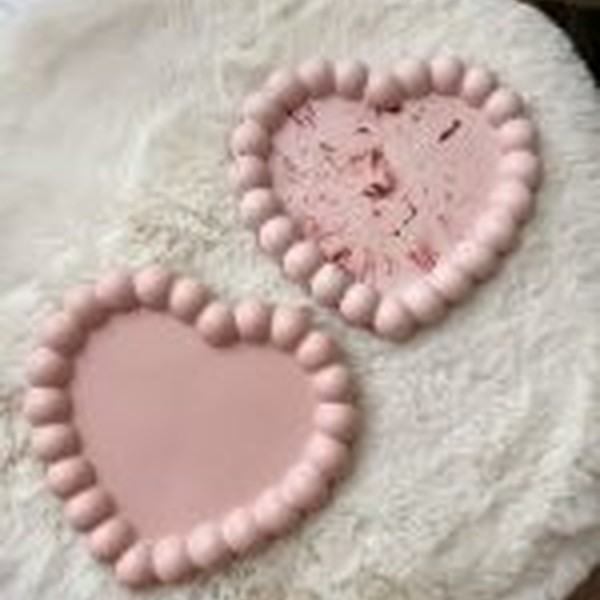 قالب سیلیکونی قلب مرواریدی