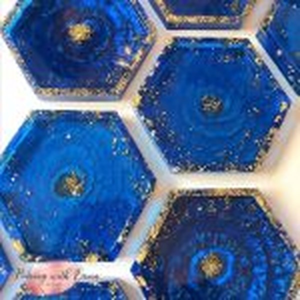 قالب شش ضلعی لبه دار مناسب رزین و بتن