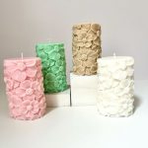 جاشمعی استوانه ای گل