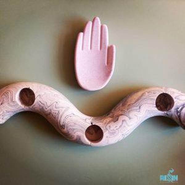 Two Model Spiral Glass Mould