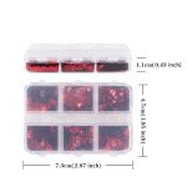 گلیتر قلب ۶تایی