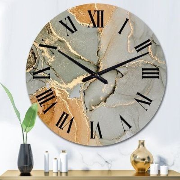 قالب ساعت با اعداد