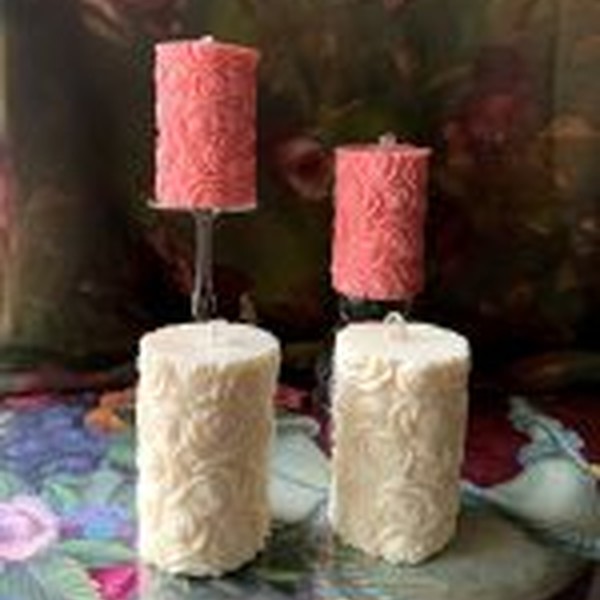 جاشمعی استوانه ای گل