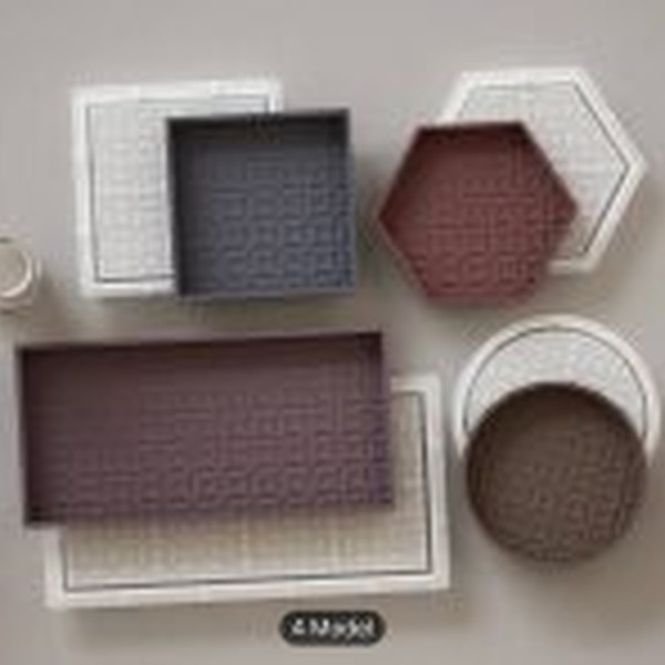 قالب سینی لبهدار مدل طرح دار