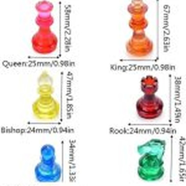 قالب سیلیکونی مهره سه بعدی شطرنج