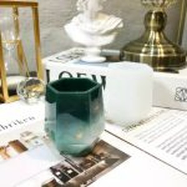 قالب سیلیکونی جامدادی و لیوان کریستال