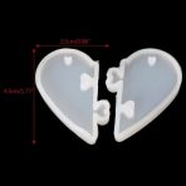 قالب سیلیکونی قلب پازلی