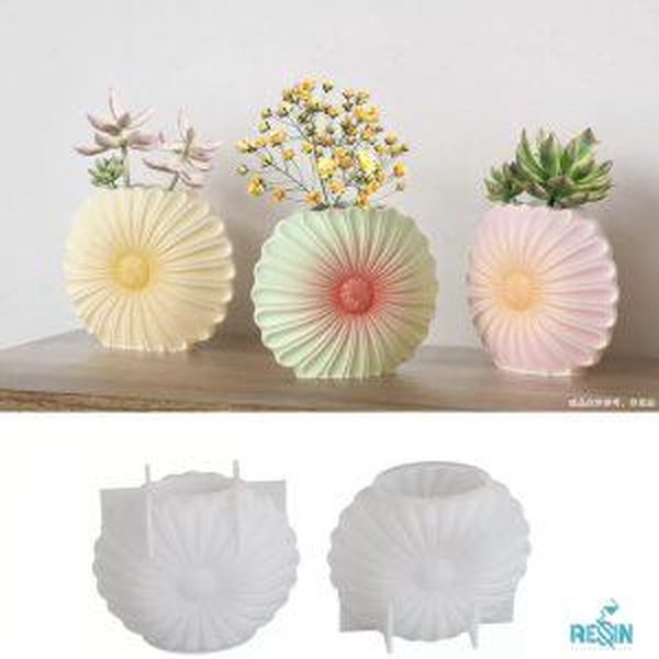 قالب گلدان سه تایی قلب