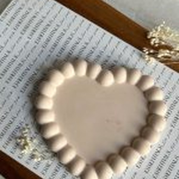 قالب سیلیکونی قلب مرواریدی