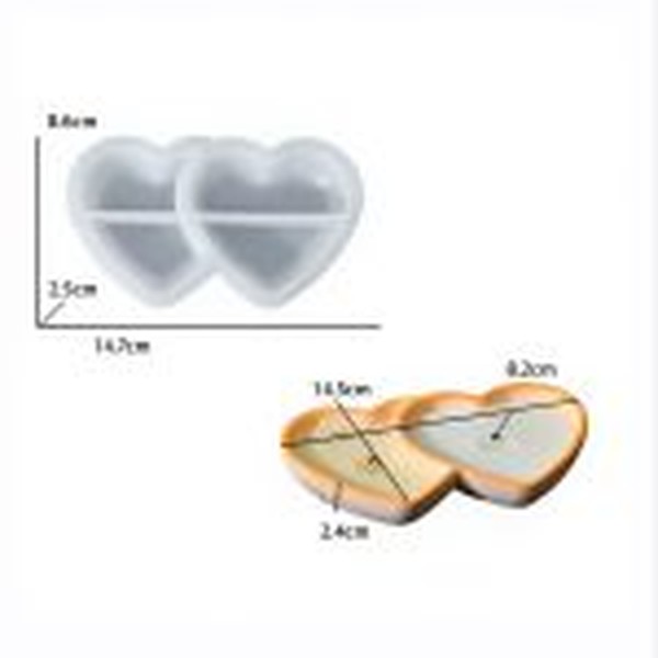 قالب کاسه قلب دوتایی