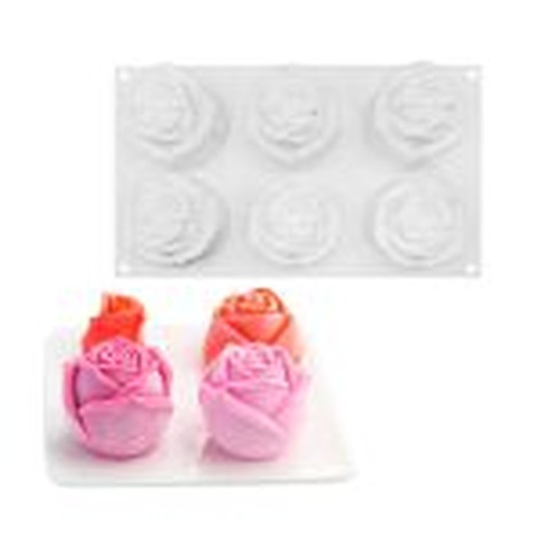 قالب گل رز ۶عددی