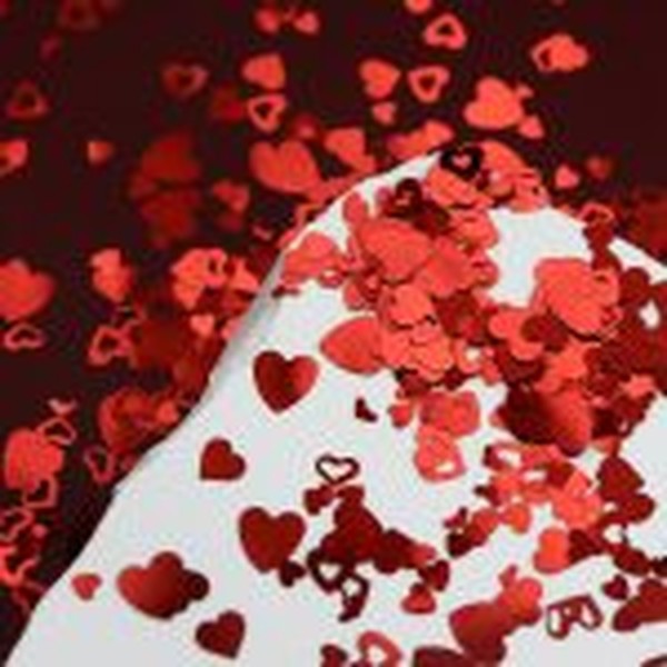 گلیتر قلب ۶تایی