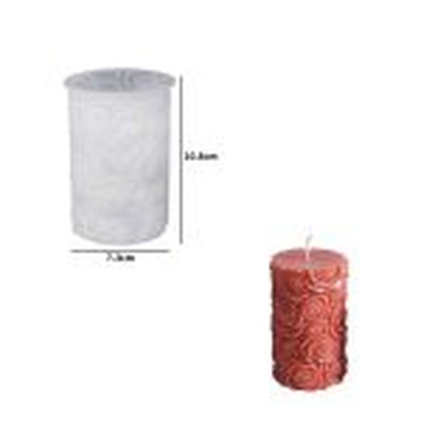 جاشمعی استوانه ای گل