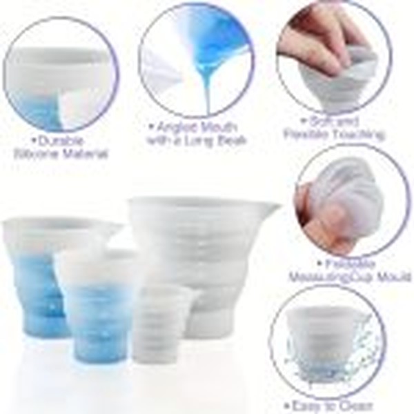 سه سایز بشر سیلیکونی