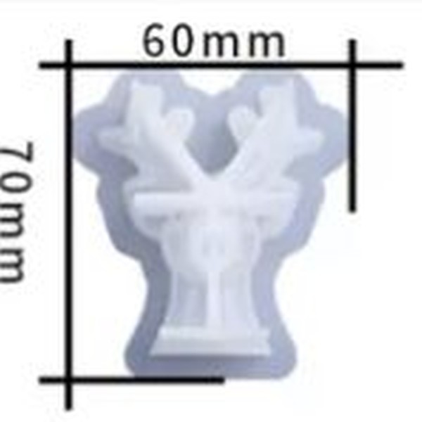 قالب سیلیکونی استند زیورآلات گوزن شاخ