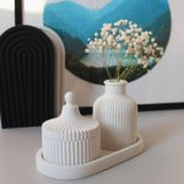 قالب سیلیکونی گلدان_شیاردار