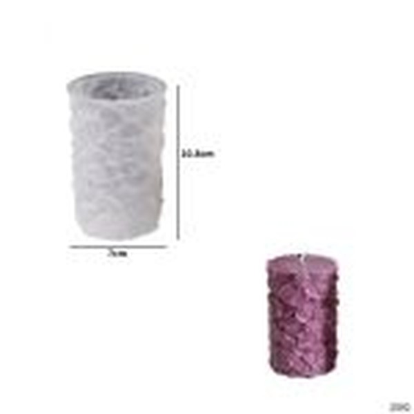 جاشمعی استوانه ای گل