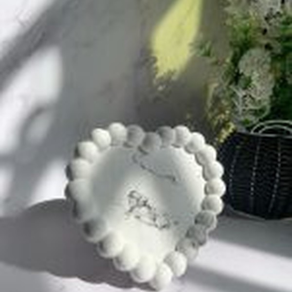 قالب سیلیکونی قلب مرواریدی