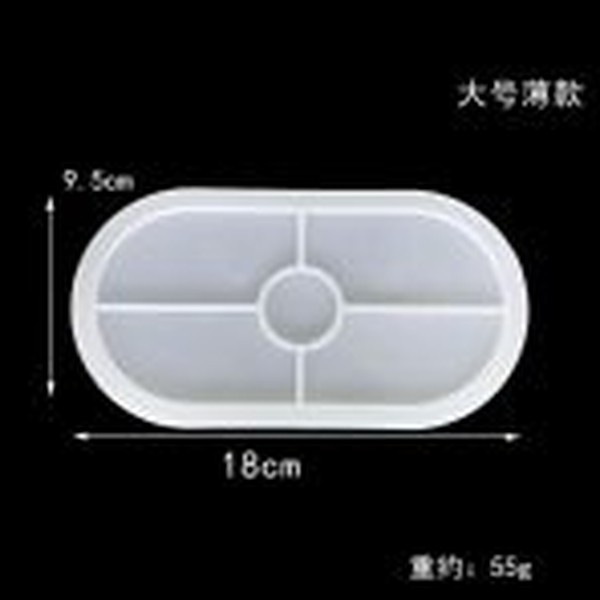 قالب سه سایز بیضی لبهدار